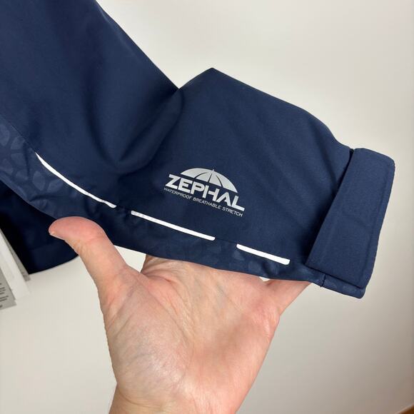 Sunice NEW Onassis Zephal Jacket Blue midnight embossed golf outdoor waterproof - Picture 10 of 15